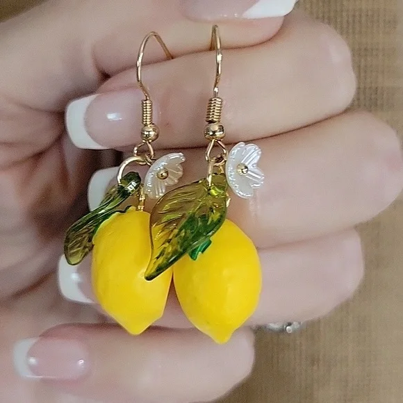 LEMON DROP EARRINGS - Picture 5 of 5